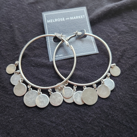 Melrose and Market Jewelry - Dangle Hoop Earrings Melrose & Market NEW